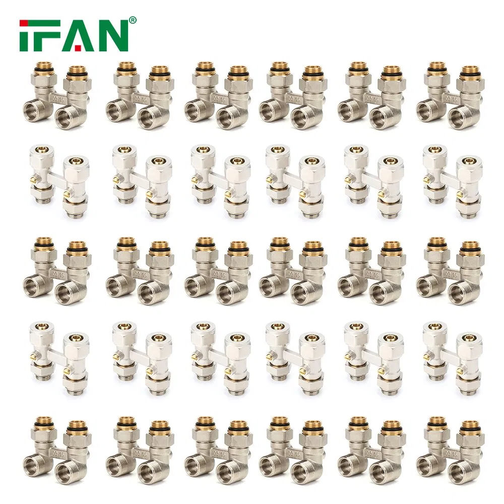 Ifan Silver Color Thermostatic Radiator H Valve 1/2" 3/4" Straight H Radiator Valve