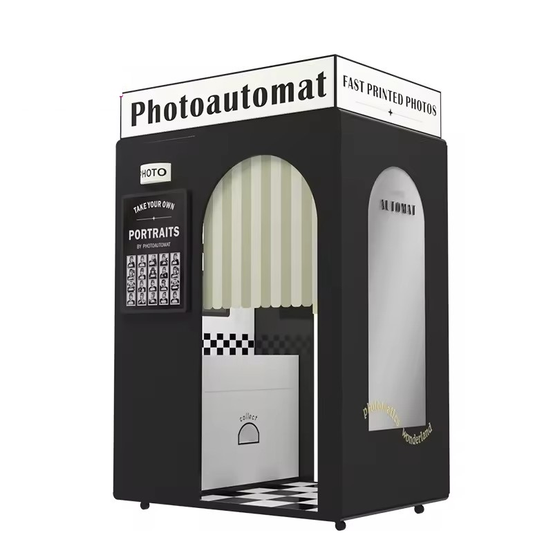 New Design Photo Booth Vending Machine with Printer and Social Media Photo Booth Machine