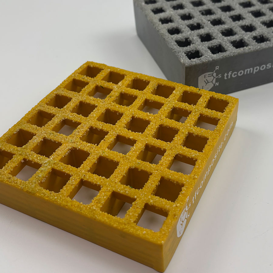 Anti Slip FRP Grating Industrial Platform Flooring Mesh Grid Panel Structural Strength Lightweight Chemical Resistance UV Stable Long Lifespan