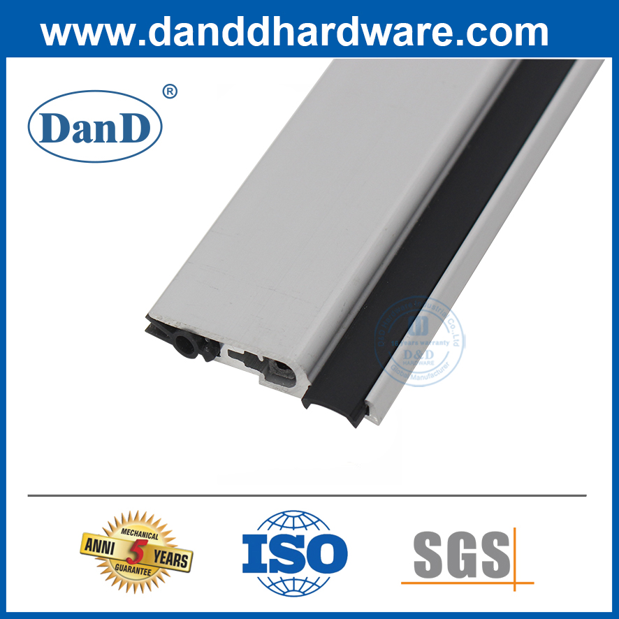 Tep Black Acoustic Bottom Strip Aluminum Under Door Automatic Drop Down Seal