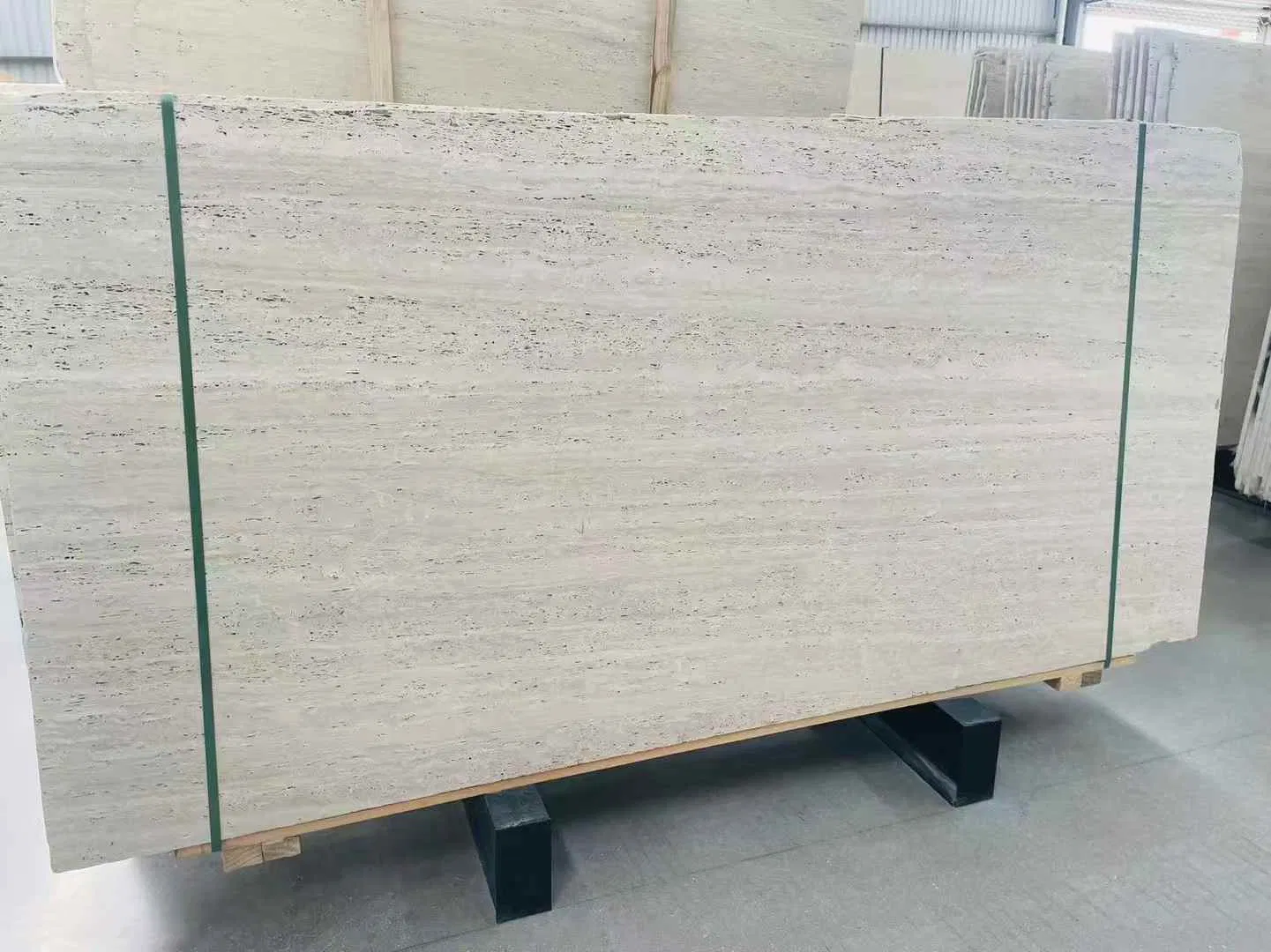 Natural Stone Italy White Travertine Decoration Material for Wall Cladding