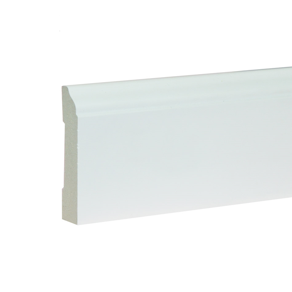 Waterproof Modern Square Edge Polystyrene Baseboard Molding for South American Brazil