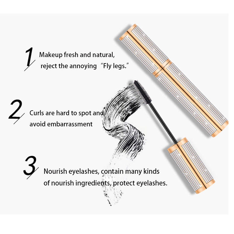 OEM Diamond Encrusted Star 4D Mascara Long Curl Waterproof Eye Makeup