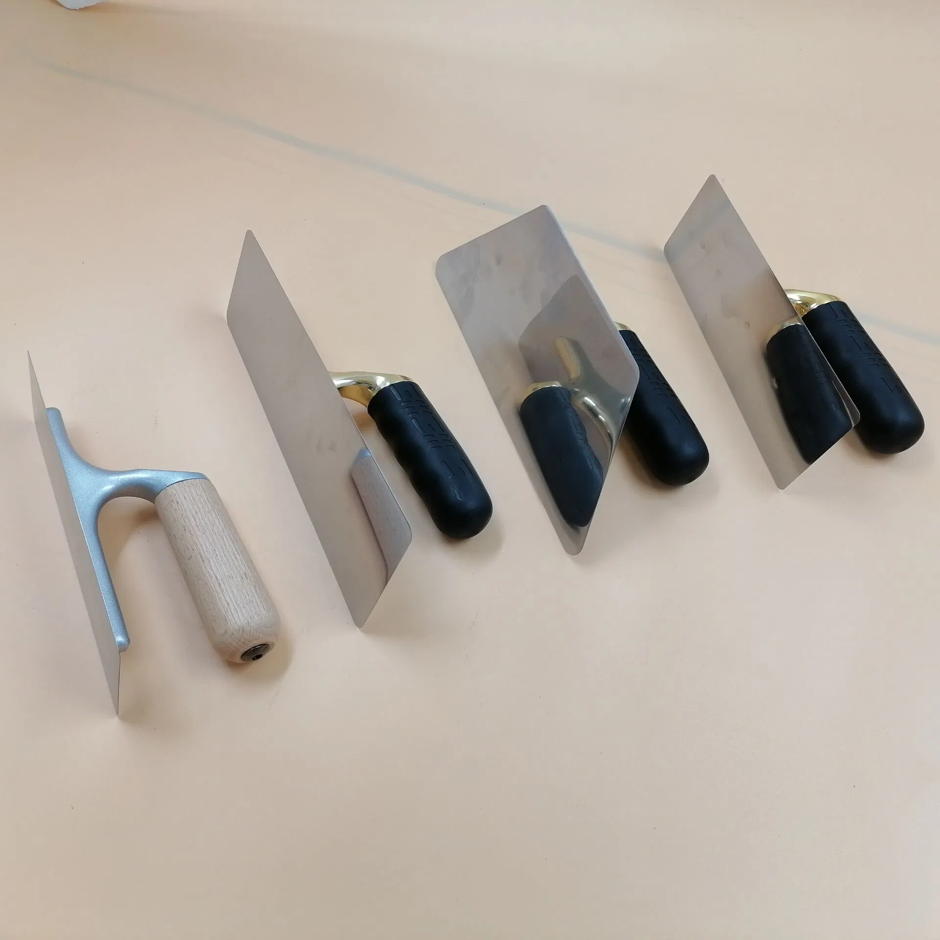 High Quality Wholesale Venetian Plaster Trowel with TPR Handle Stainless Steel Trowel
