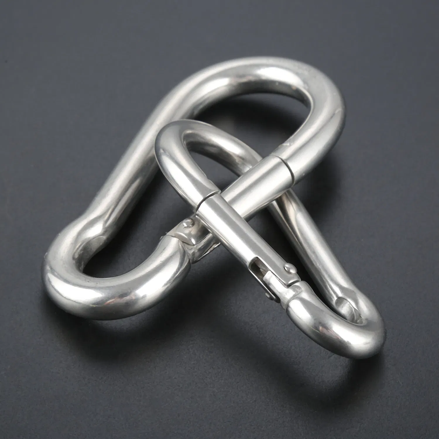 M8 80 mm Stainless Steel Spring Snap Hook Carabiner Stainless Steel Clips