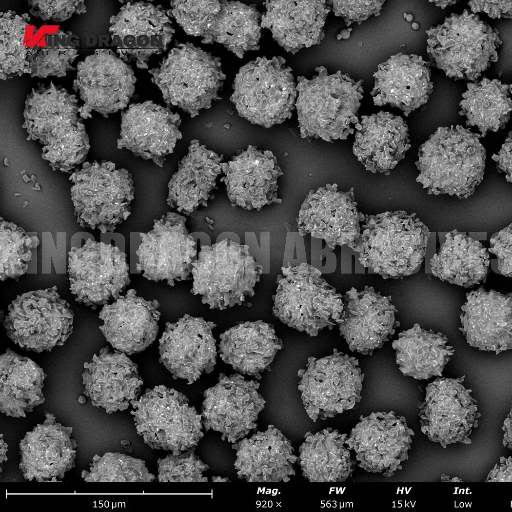 Diamond Powder Multi-Edged Microstructure for Optical Wafer Ceramic Parts Grinding