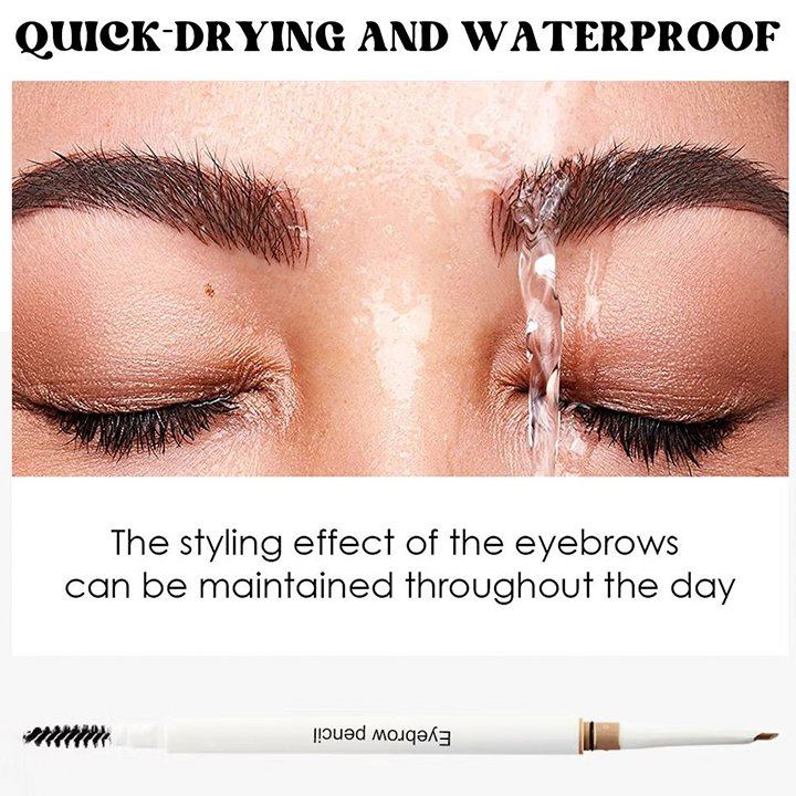 High Quality Vegan Eyebrow Pencil Brush Private Label Waterproof Long-Lasting Flexibility Eyebrow Pomade Matte Double Head