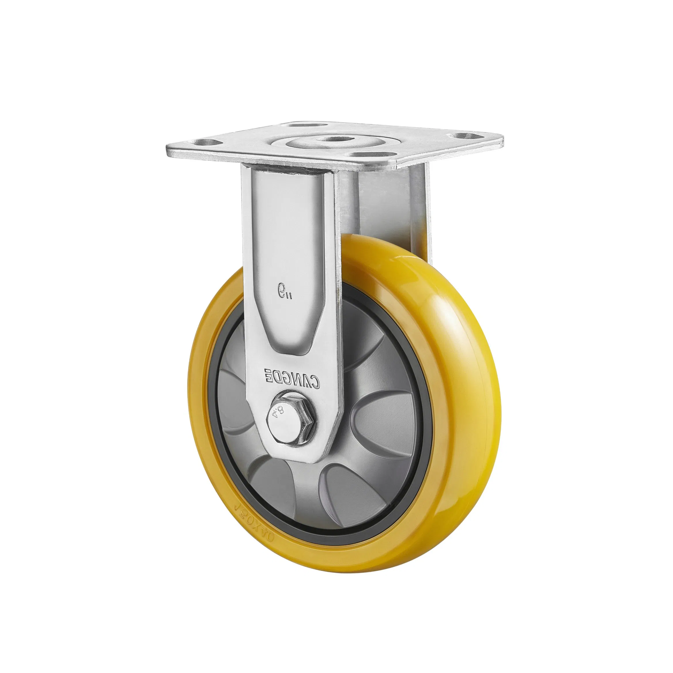 Good Quality Rigid Heavy Duty Loaded PU Caster Wheels 4 Inch 5 Inch 6 Inch Casters