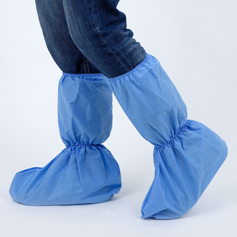 Shoe Covers White/Blue Waterproof Boots Cover Disposable Protective Boot Cover