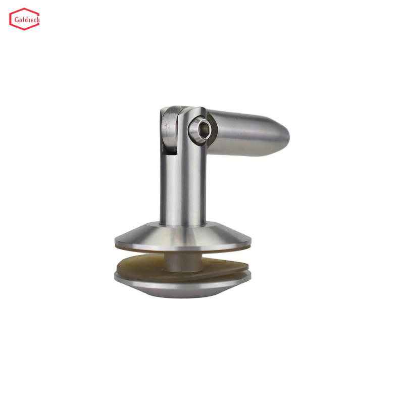 Good Quality Corner Holder Satin Polish Stainless Steel Glass Canopy