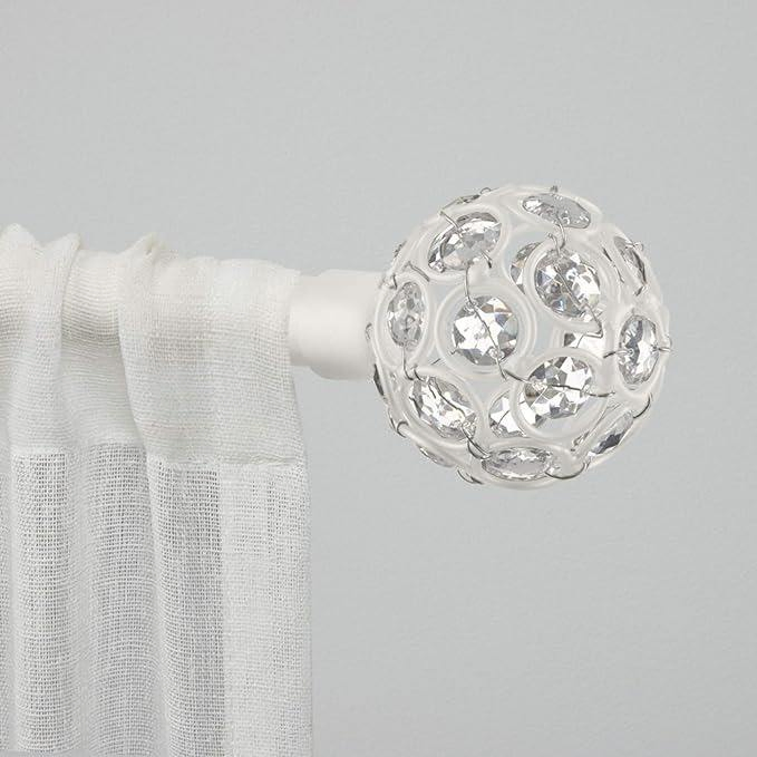 Curtain Poles Metal Crystal Livingroom Rod and Accessories Anniversary