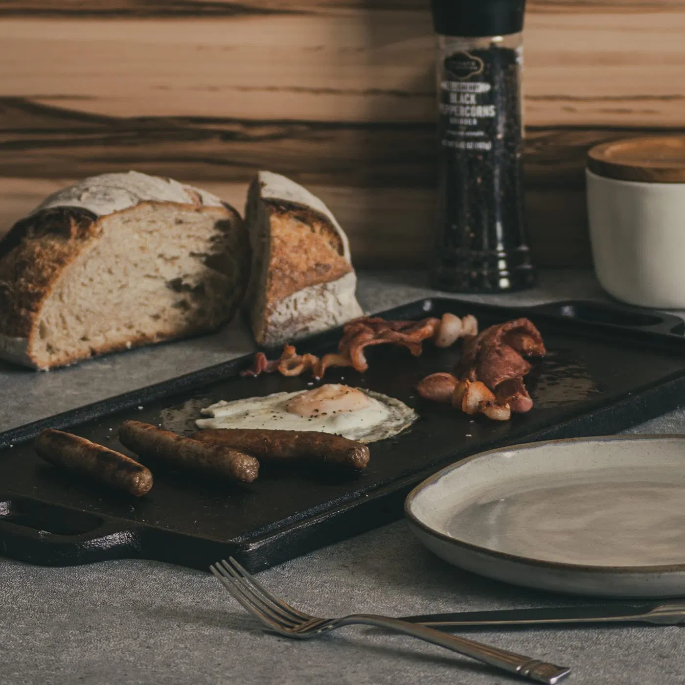 Cast Iron Reversible Grill Plate - 18 Inch Flat Cast Iron Cookware Griddle Pan for Stove Top, Gas Range Grilling Pan