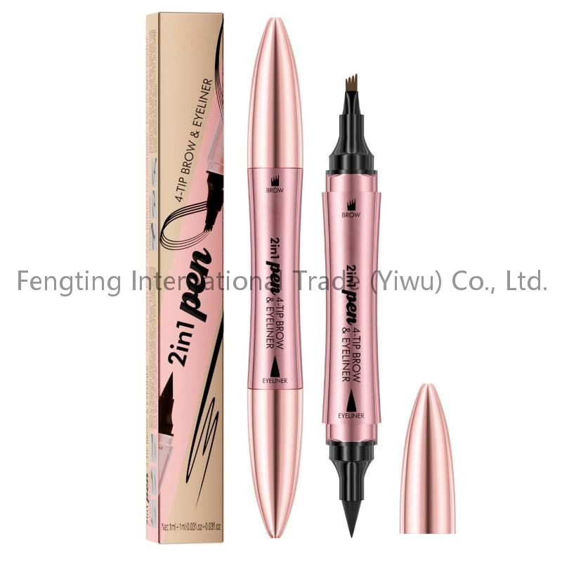 Wholesale High Quality Vegan Eyebrow Pencil Slim Double Eyebrow Pencil Private Label Eyebrow Pencil