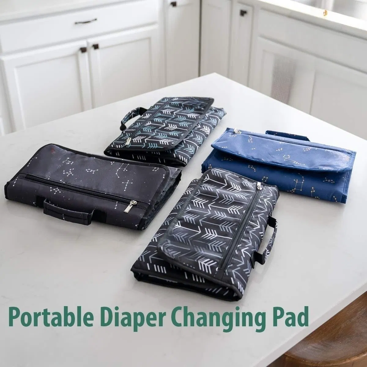 Portable Changing Pad Baby Diaper Bag One-Hand Diape Change Pad