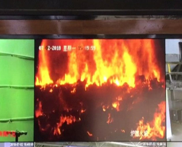 Waste Incinerator High Temperature Industrial CCTV with No Dust on The Lens