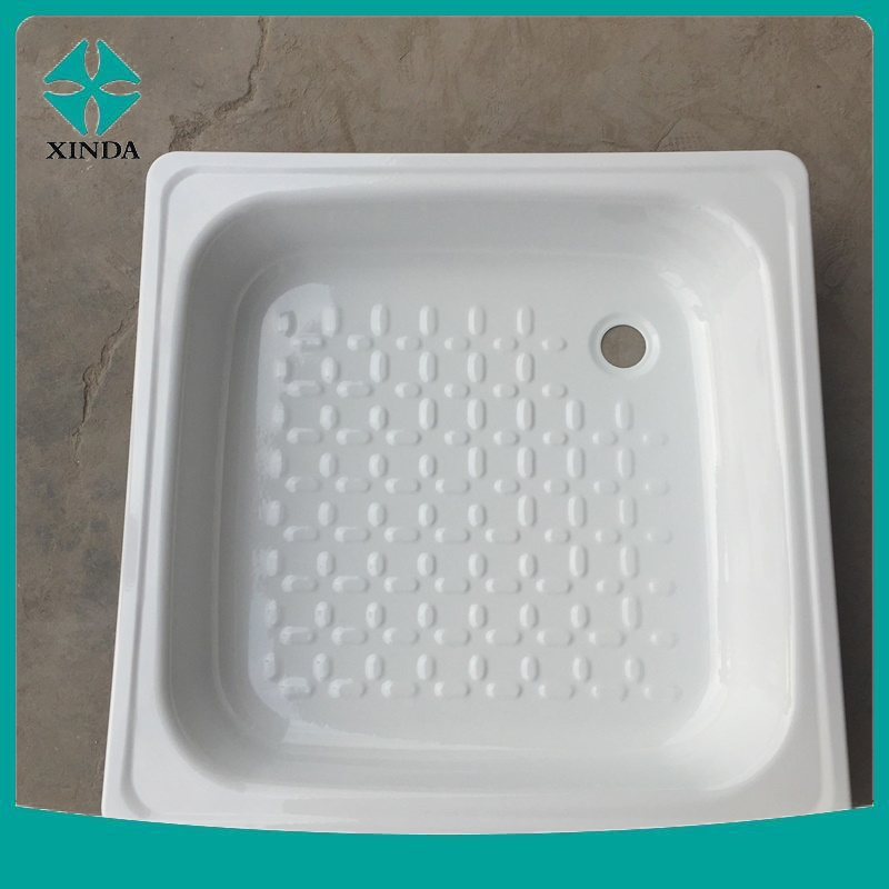 Enamelled Steel Shower Tray Scalloped Shower Tray