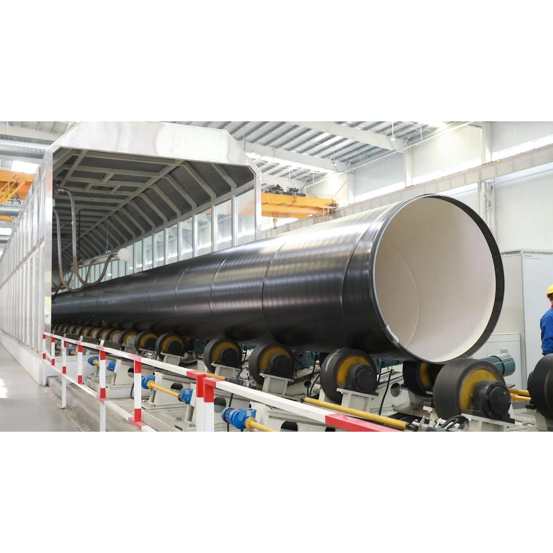 Стальная спиральношовная труба DN1200 с эпоксидным покрытием