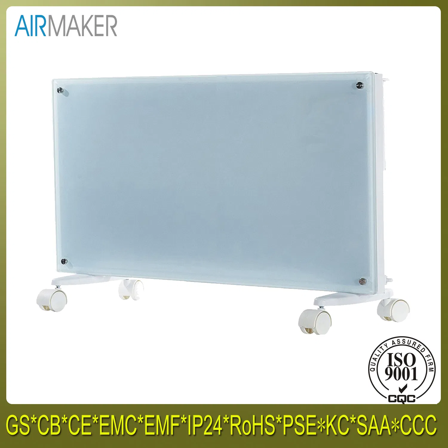 2000W/220V Wall Glass Low Energy Radiator Heaters/Electrical Heater/ Fan Heater with CE