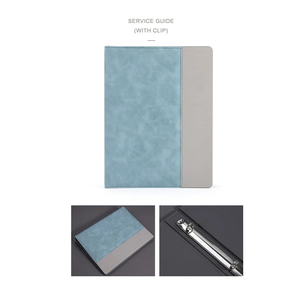 Light Industry Daily Use Wholesale Furniture Leather Product Faux Leather Compendium Folder