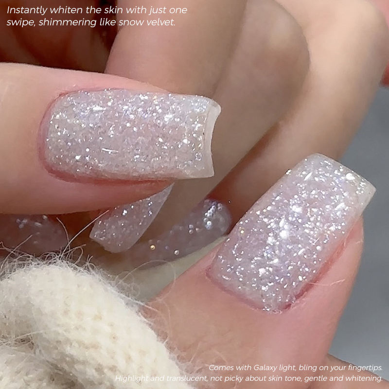 New Winter Snowflaked Lce Snow Fine Flash Versatile UV Gel Nail Polish