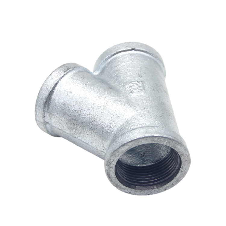 Y Brach Tee Gi Pipe Fittings with DIN Threads