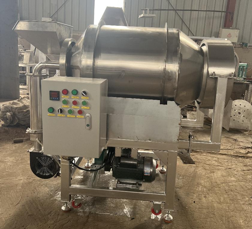 Horizonta L Stainless Steel Drum Tea Blender Chocalate Mixer with Liquid Spraying Function