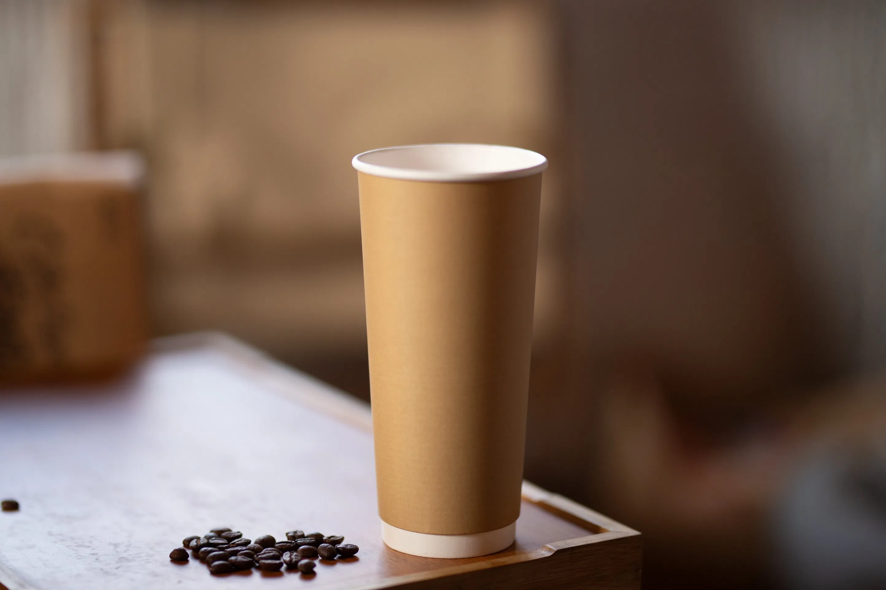 Двухслойные бумажные стаканы для напитков 8-22 oz