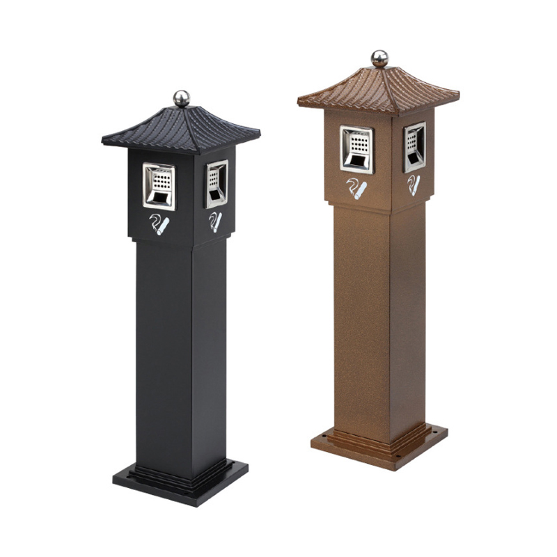New Design Bin Elegant Commercial Stainless Steel Ash Receptacle Cigarette Ashtray for Outdoor