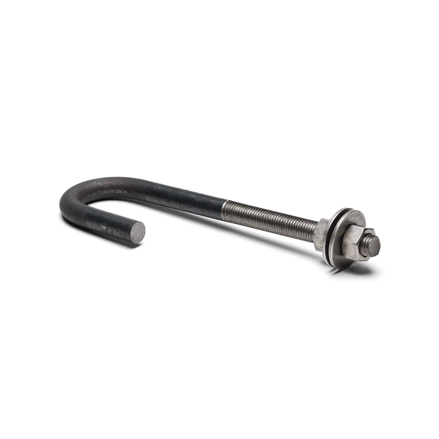 Durable Galvanized Carbon Steel J-Shaped Anchor Bolt J-Bolt with Nut