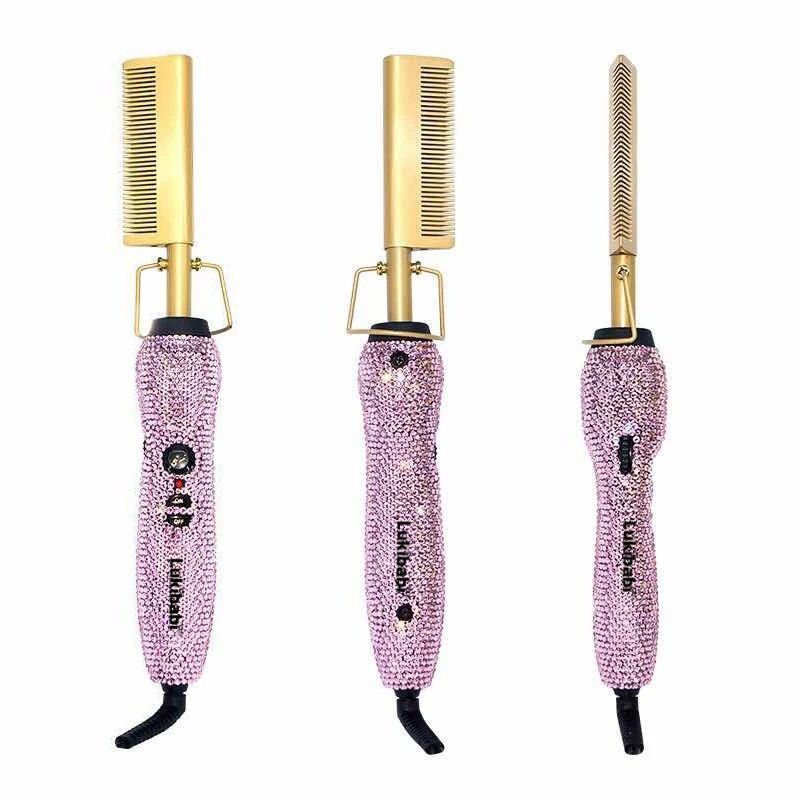 Электрическая выпрямляющая расческа Umei для афро-волос