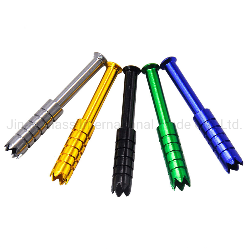 Baseball Bat Shape Smoking Pipes Metal Cigarette Hitter Pipe Glass Pipe