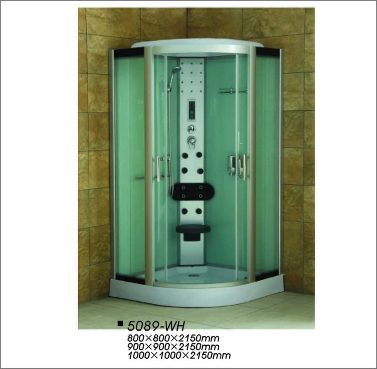 Tempered Glass Bathroom Luxury Modern Style Combined Shower Cabins for Multifunction