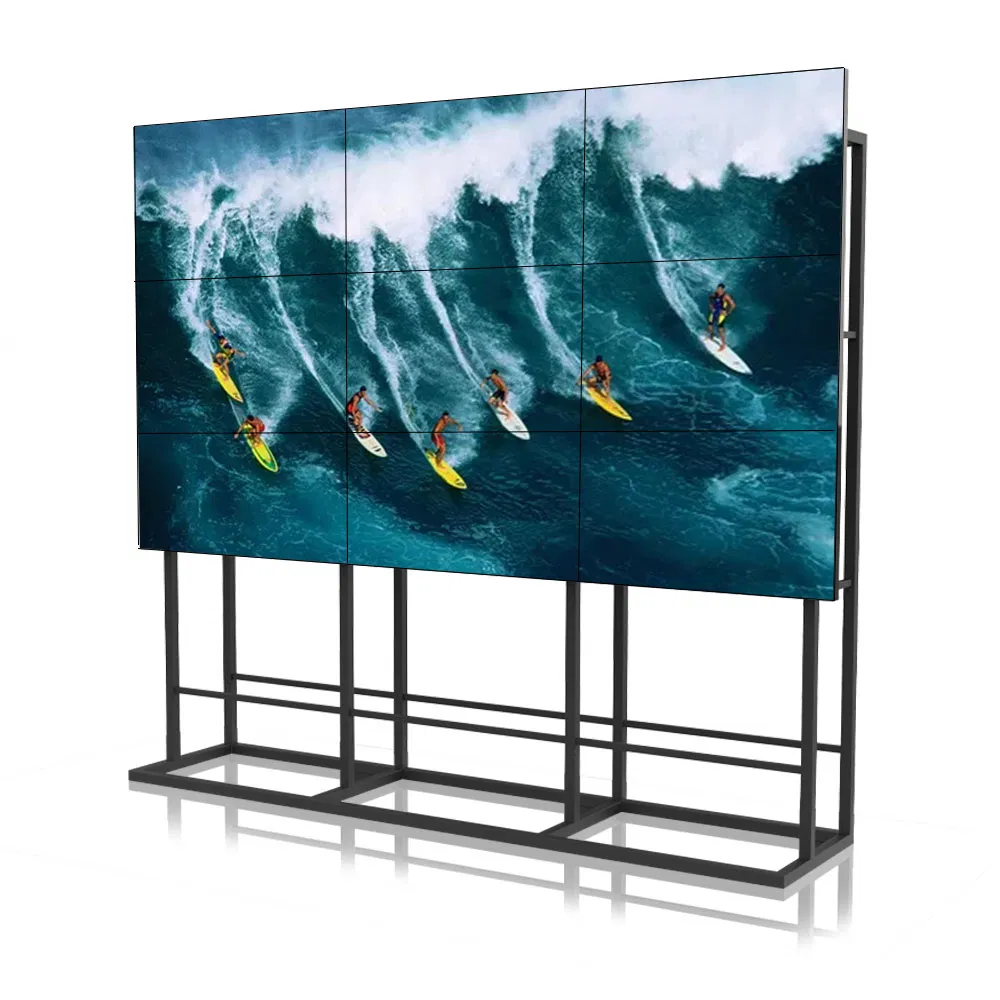 High-Quality HD 49 Inch 4K Controller Indoor Video Wall 2X2 3X3 LCD Display Monitor LCD Splicing Screen LCD Video Wall with 3.5mm Ultra Narrow Bezel