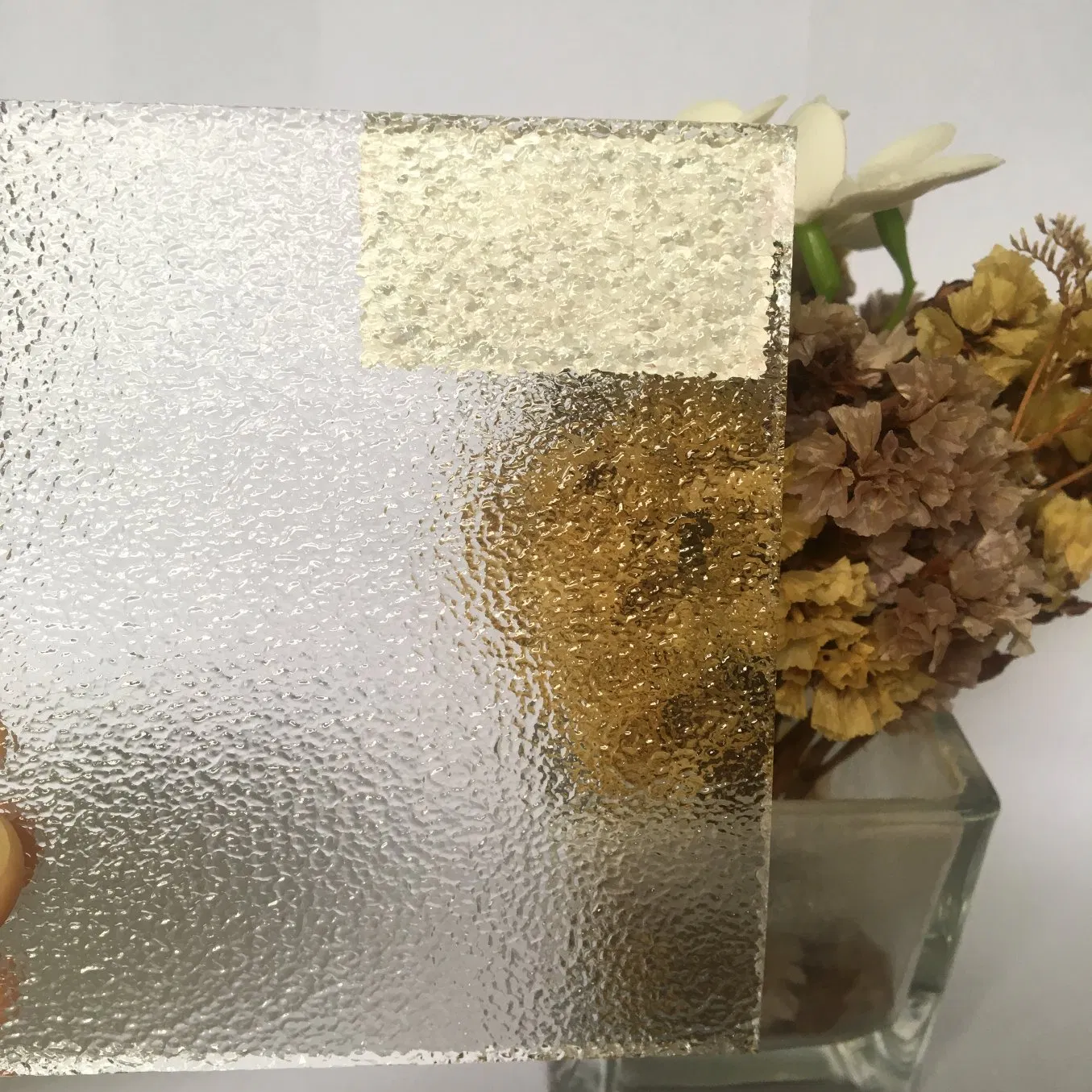 3mm-8mm Clear Figured Architectural Floral Kasumi Pattern Glass