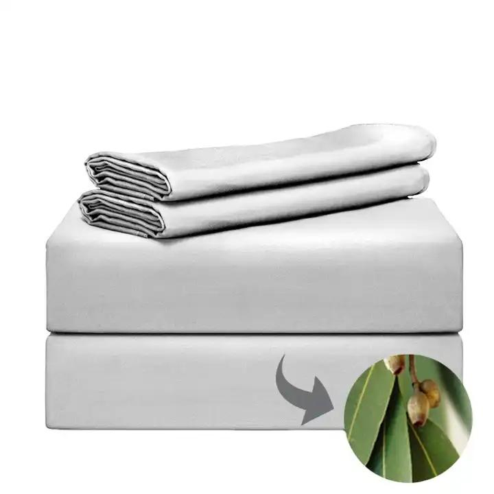 Luxury Cooling Bamboo Bed Sheets Than Silk Bedding Bed Cover Sheet Set