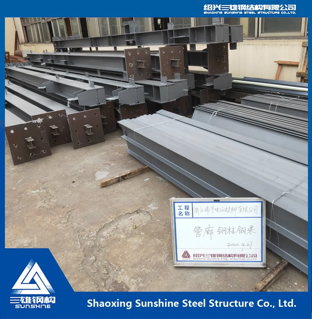 Heavy-Duty Steel Columns and Beams for Industrial Pipe Support