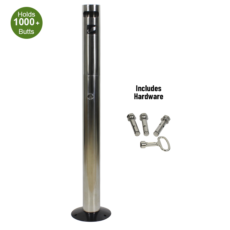 Hot Sale Hotel Outdoor Stainless Steel Heavy Base Ashtray