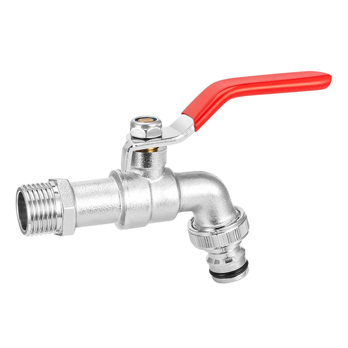 1/2" Nickel-Plated Zinc Alloy Water Nozzle Taps Washing Machine Water Taps