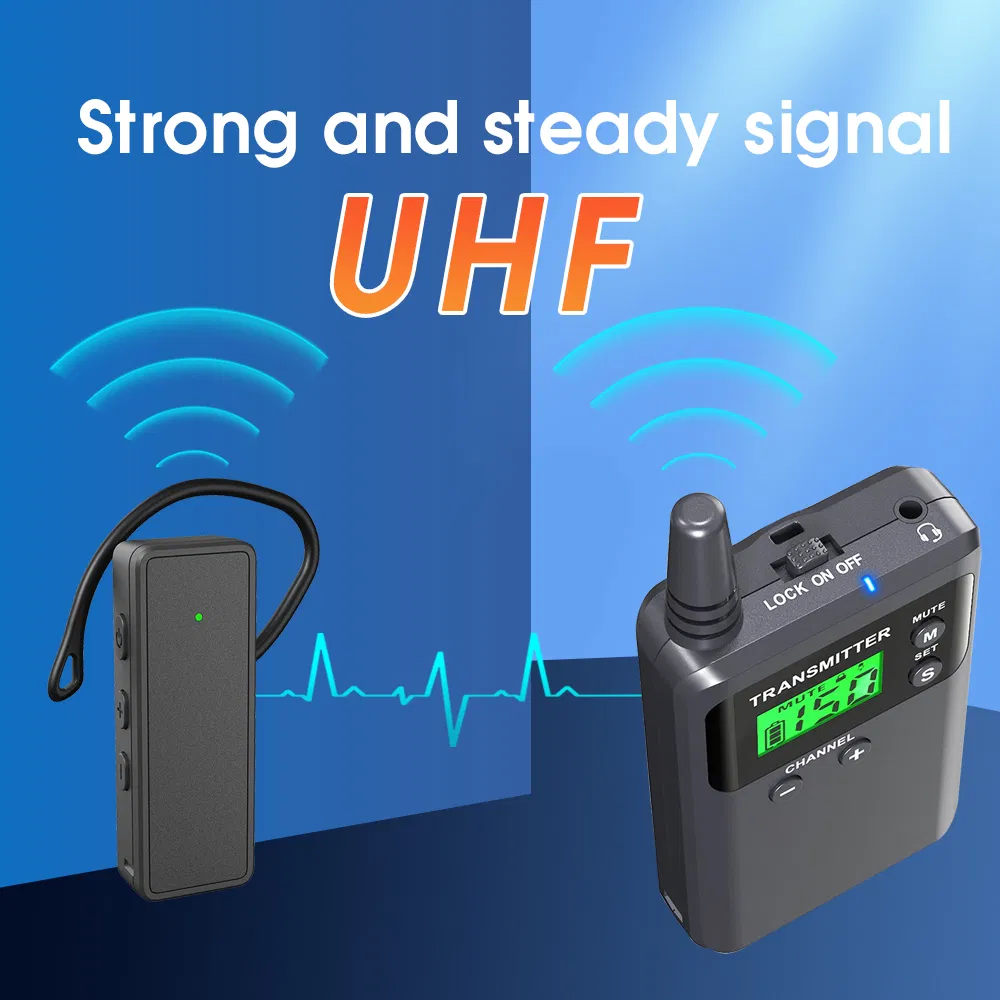 Беспроводной аудиогид UHF 721R, легкий приемник