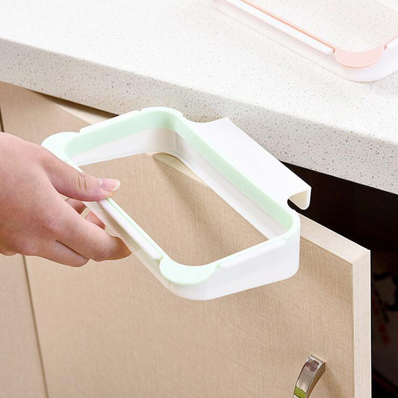 Kitchen Cabinet Door Bracket for Garbage Bag Trash Bag Hanger Can Be Hung Door Hanging Rack Garbage Bag Bracket Esg12185