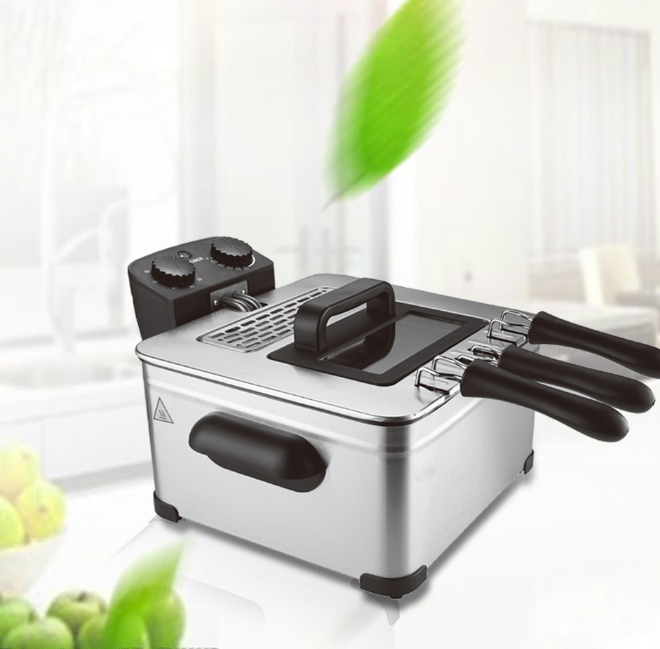Factory Direct High Quality Commercial Timer Electric Deep Fryer Household