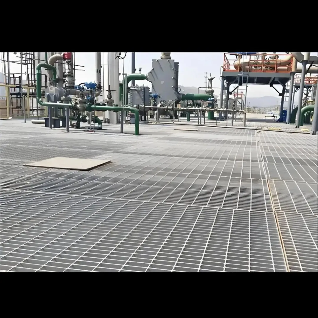 Durable Galvanized Steel Grating Outdoor Industrial Floor Access Composed of Carbon Steel for Bar Grating Applications