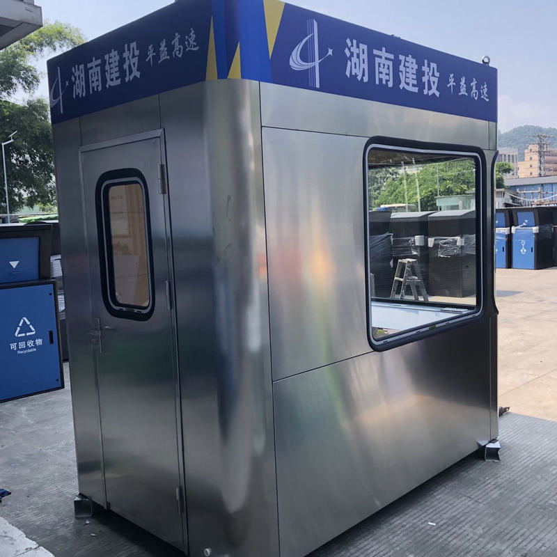 Custom-Designed Portable Toll Booth Prefabricated Stainless Steel Guard Room