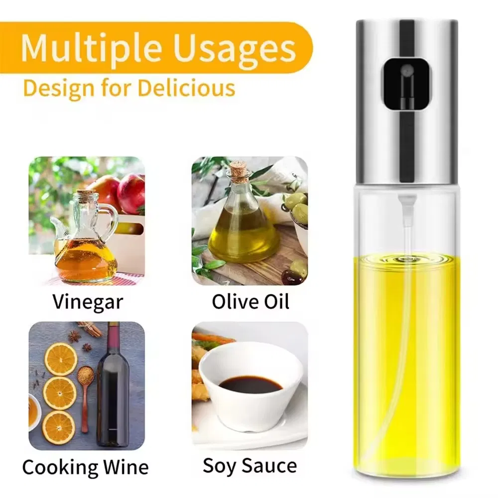 Glass Oil Sprayer for Cooking 100ml Olive Oil Sprayer Mister Spray Bottle Oil Sprayer Dispenser Kitchen for Salad BBQ Baking