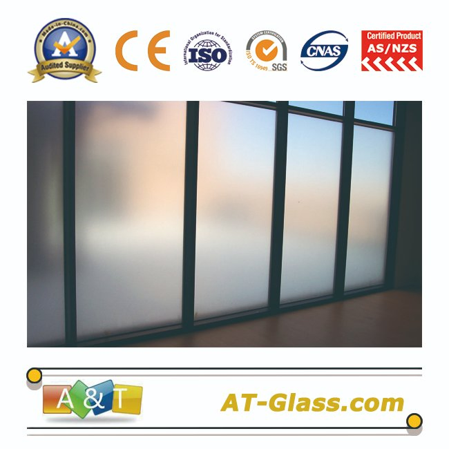 4~12mm Glass Acid Etched Glass Use for Bathroom/Furniture