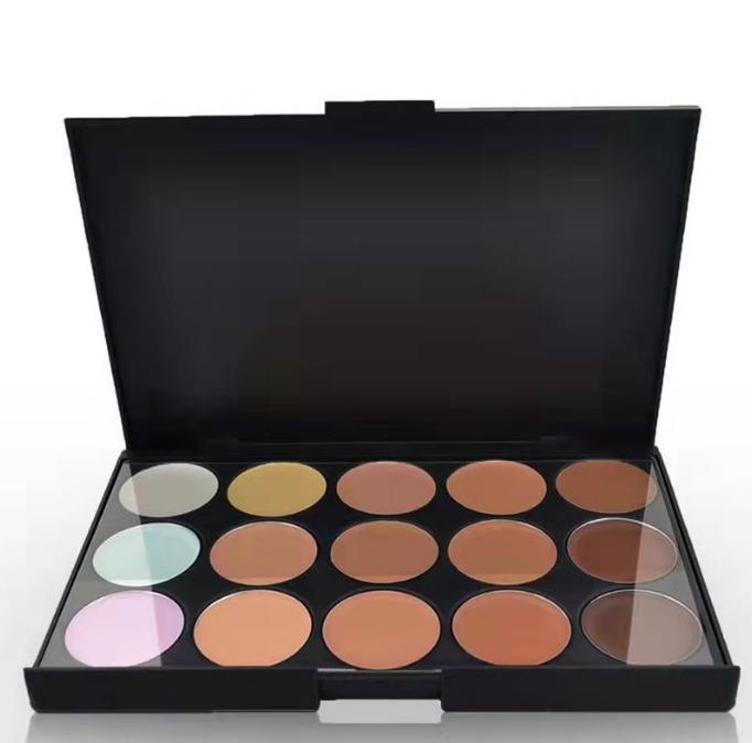 15 Colors Graduated Layers Powder Concealer Waterproof Skin-Friendly Makeup Natural Wholesale Concealer Conmpact