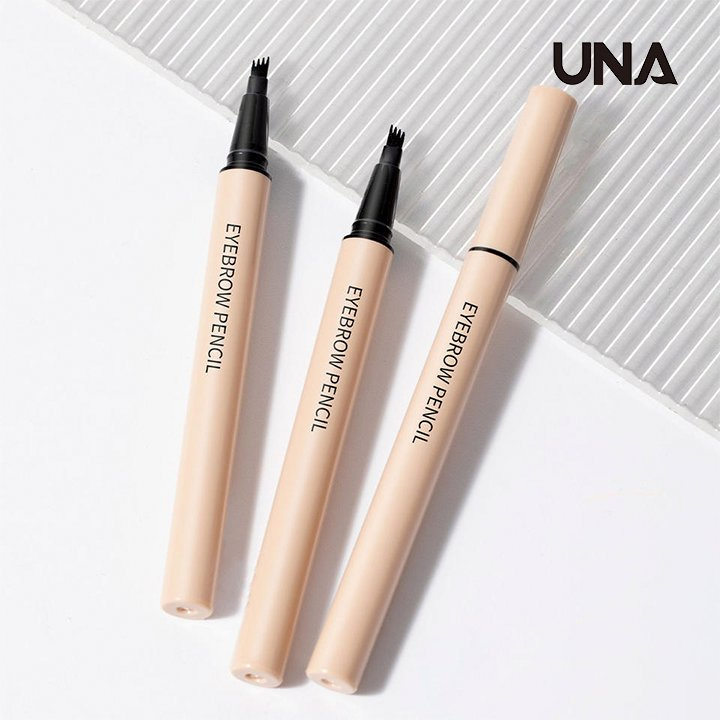 OEM Best Selling 4 Fork Waterproof Eye Makeup Double Head 3D Powder Eyebrow Concealer Pencil