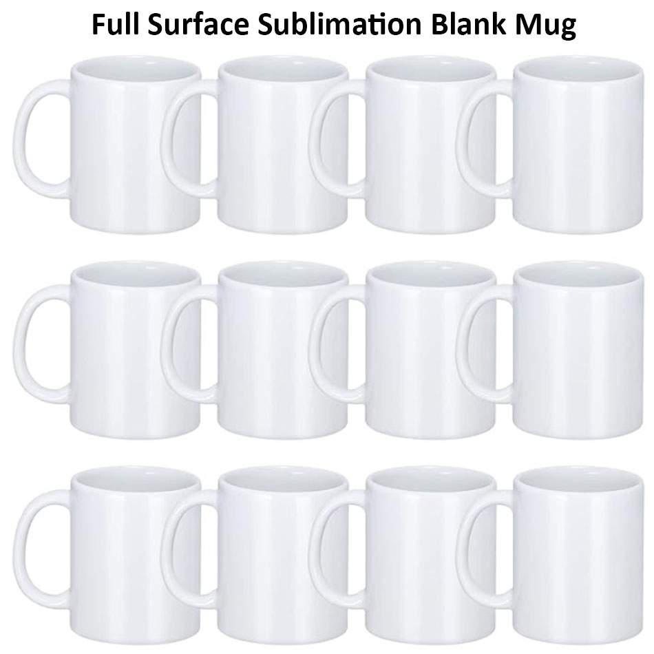 Sublimation Ceramic White Mugs Coffee Cups 11oz AAA