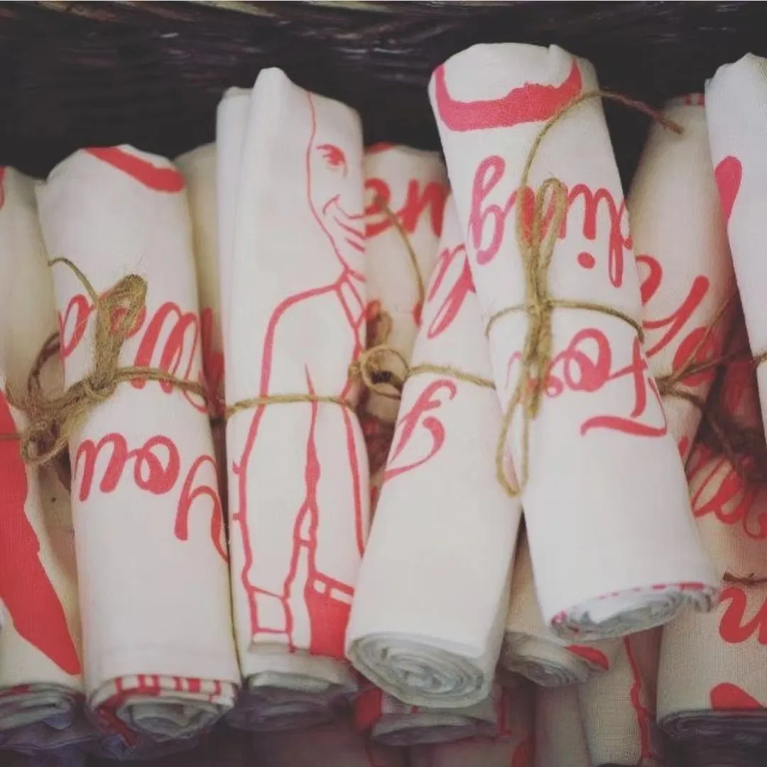 Towels Kitchen Linen Customize Print Screen Printing Quality French Wholesale Cotton Tea Towel