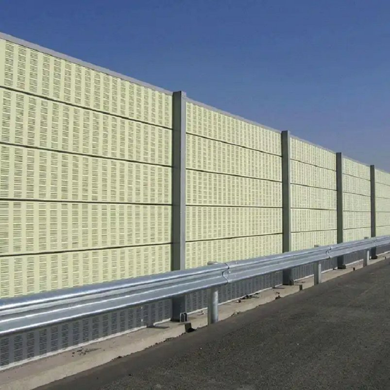 Reduction Noise Highway Soundproof Wall Aluminum and PMMA Sound Barrier Fence Anti Sound Traffic Road Noise Barrier